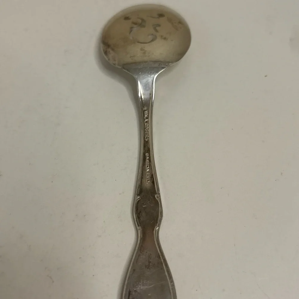 Vintage Silver Plated Spoon & Butter Knife Mixed Flatware Lot of 5